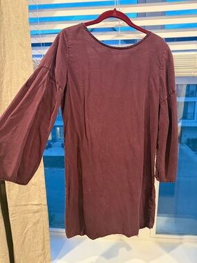 cloth & stone Plum Long Sleeve Shift Dress